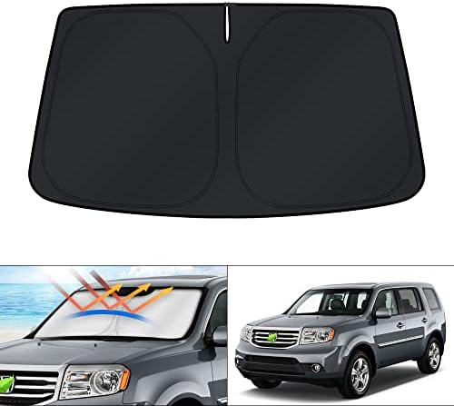 KUST Windshield Sun Shade for Honda Pilot SUV 2009-2015 Accessories Window by KUST