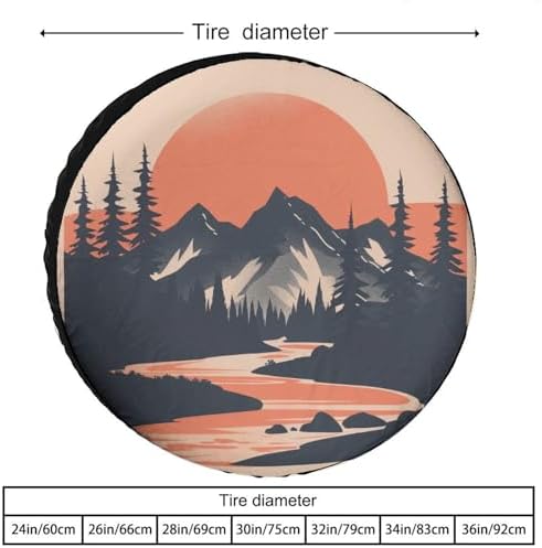 Mountain Adventure Heavy Duty Spare Tire Cover Camp - Image 2