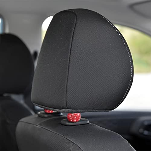 BELOMI 4 Pack Car Headrest Collars, Bling Car Head Rest Collars Rings Decor - Image 4