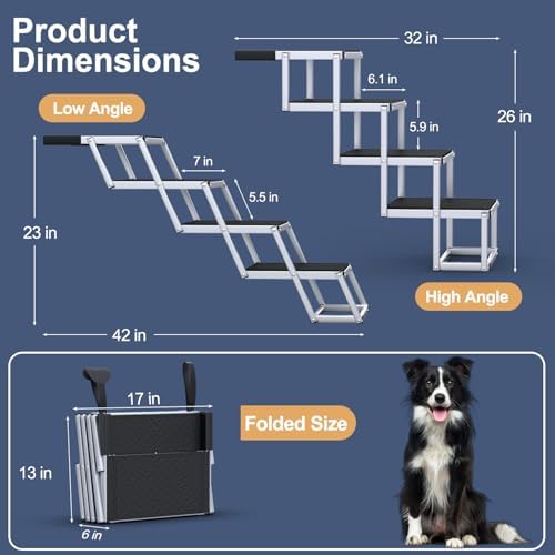 Foldable Dog Stairs for Car - Image 3