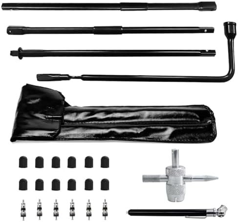 Spare Tire Removal Tool Kit Tire Lug Wrench Handle Fit by YQCSO