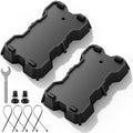 Kohree 2 Pack RV Stabilizer Jack Pads Fits Foot Base 8.75"-9.5" x 5.5" by BuyNowKohreeRVAccessory