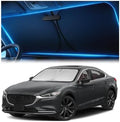 Magnelex Windshield Sun Shade for Mazda 6 2014-2021, Foldable Car Window by Magnelex