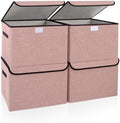 Bagnizer Linen Fabric Foldable Storage Cube Bin Organizer Basket by Bagnizer