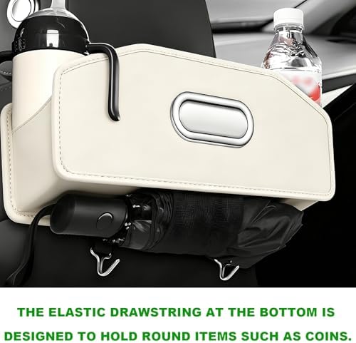 Backseat Seat Car Organizer, Tissue Box & Hooks, Adjustable Vehicle Seat - Image 5
