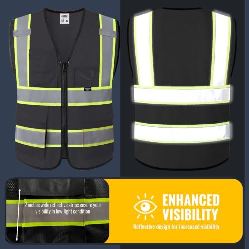 JKSafety Safety Vest for men women Hi Vis Vest - Image 3