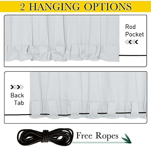 NICETOWN 2 Panels Outdoor Curtains - Image 3