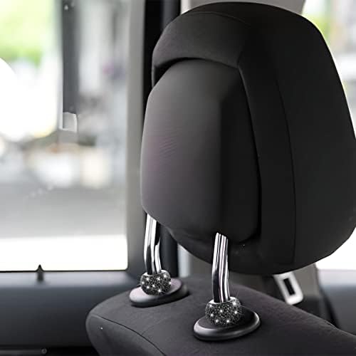 BELOMI 4 Pack Car Headrest Collars, Bling Car Head Rest Collars Rings Decor - Image 6