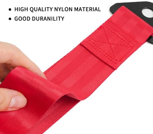 RASTP Racing Tow Strap for Front or Rear Bumper - Image 2