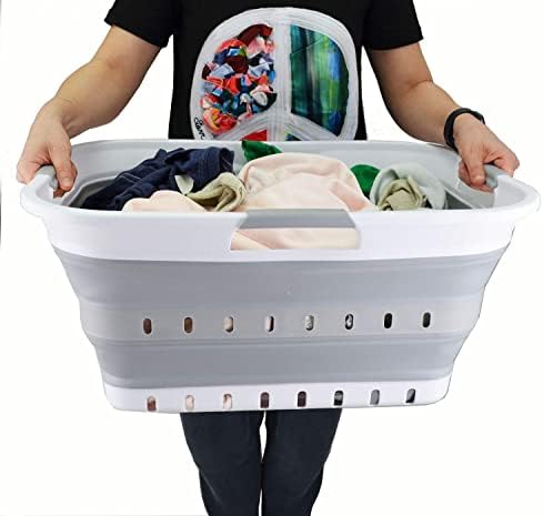 SAMMART 42L Collapsible Plastic Laundry Basket - Image 6