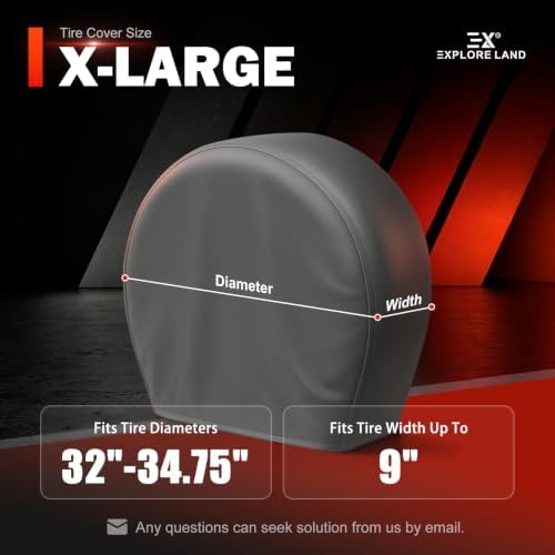 Explore Land Tire Covers 2 Pack Fit Tire Diameters 32-34.75 inch - Image 6