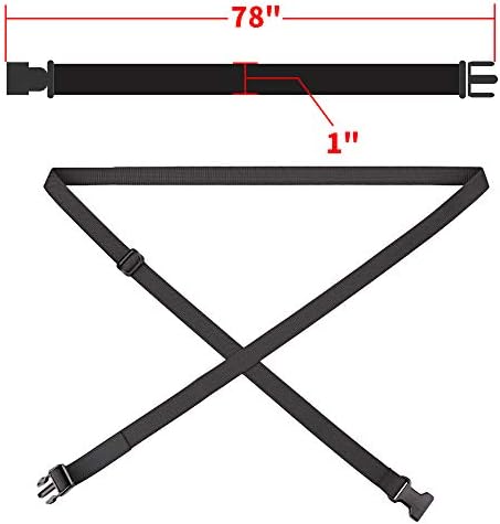 MAGARROW 78" x 1" Strap Buckle Packing Straps Adjustable 1-Inch Belt - Image 2