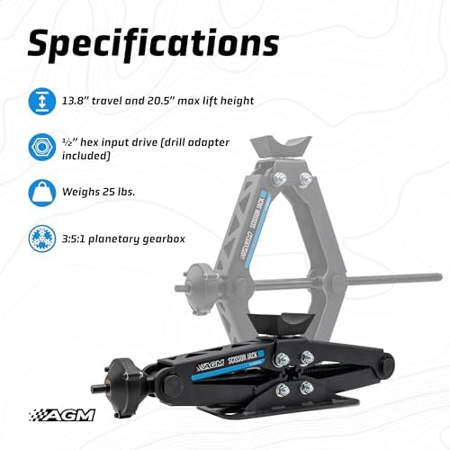 AGM Heavy Duty Scissor Jack HD, 000 lb - Image 4