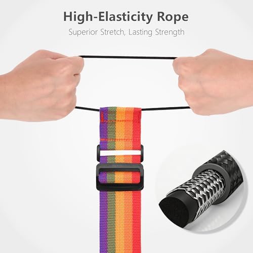 Mayski 4 Pack Adjustable Elastic Luggage Connector Straps - Image 3