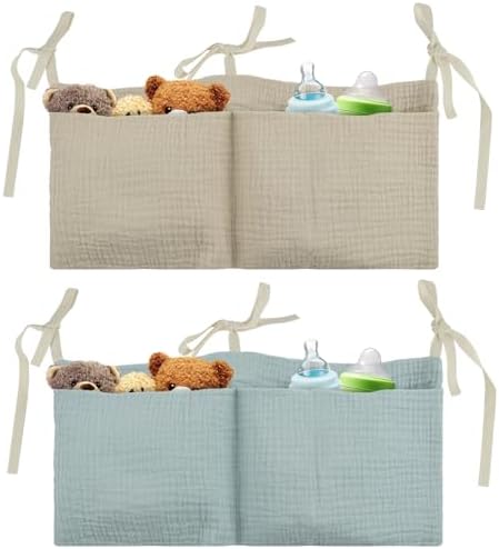 Flintronic Baby Crib Organiser, Baby Bed Storage Hanging Bag, Crib Organizer by flintronic