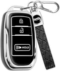 for Toyota Key Fob Cover with Keychain, Soft TPU Key Fob Holder, Fit by Unknown