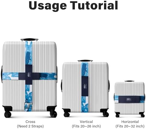 Luggage Straps for Suitcases, Adjustable Luggage Elastic Belt, Travel - Image 3