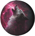 Pink Wolf Spare Tire Cover Dust-Proof Wheel Tire Cover Fit Trailer, SUV and by Foruidea