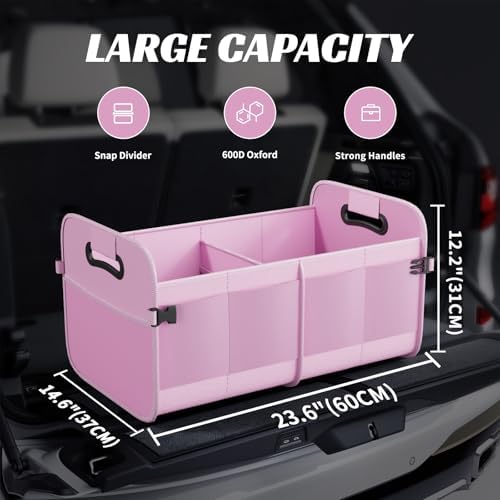 Sposuit Trunk Organizer for Car - 70L Collapsible Sturdy Car Storage - Image 2