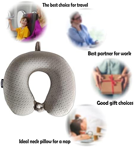 Memory Foam Travel Pillow, Comfortable Travel Neck Pillow U Shape, Support Neck - Image 5