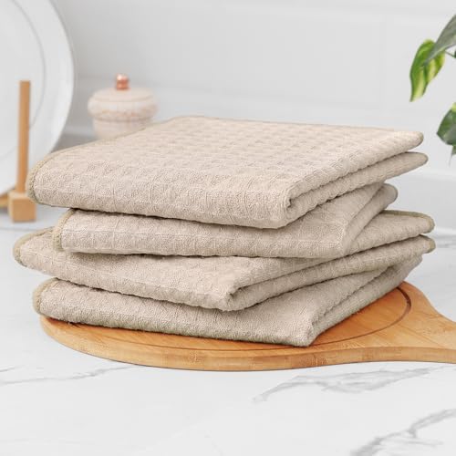 Homaxy Microfiber Waffle Weave Kitchen Towels, 8 Pack - Image 6