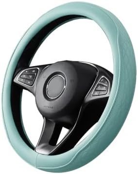 Zpana 14.5-15" Car Steering Wheel Cover, Breathable Leather, Tiffany Lane - Image 7