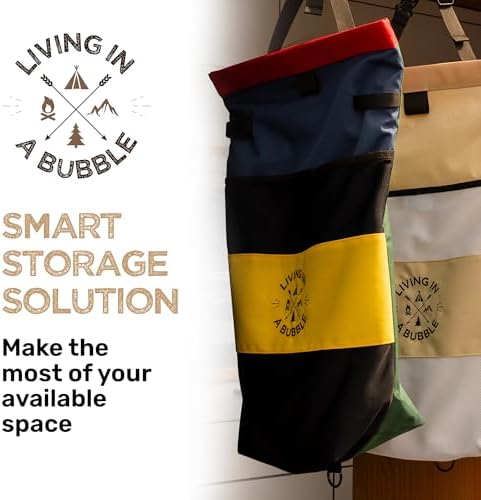 Living in a Bubble Wet Dry Laundry Bag – Portable Waterproof Laundry Hamper - Image 3