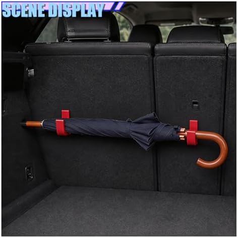 2PCS Car Trunk Umbrella Hook, Universal No Drilling Car Interior Storage Hanger - Image 3