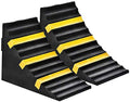 RELIANCER 2 Pack Wheel Chocks Heavy Duty Extra Large Industrial Rubber Wheel by RELIANCER