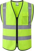 Hi Vis Reflective Safety Vest for Men by Kazsaifo