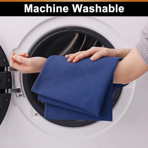 Homaxy 100% Cotton Waffle Weave Kitchen Towels, 12 Pack - Image 6