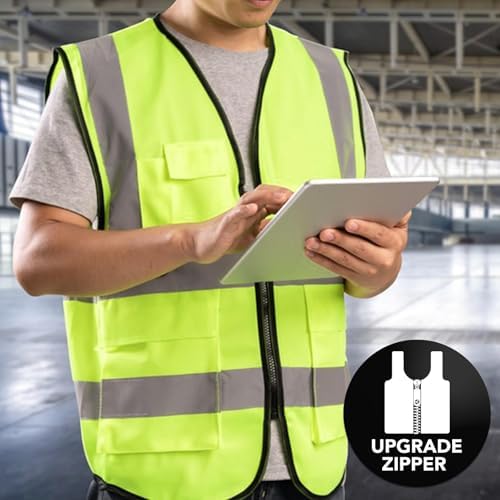 XPCARE Reflective Safety Vests For Women Men, High Visibility Security Vest - Image 5
