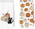 Fall Cat Kitchen Towels Set by Unknown
