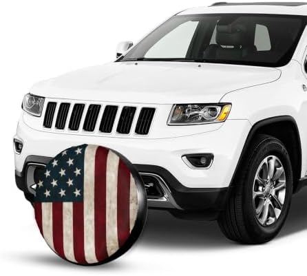 American Flag Spare Tire Cover, Universal Waterproof & Dustproof Wheel - Image 3