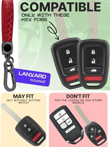 Lucrum Compatible with Honda Key Fob Cover & Keychain - Image 2