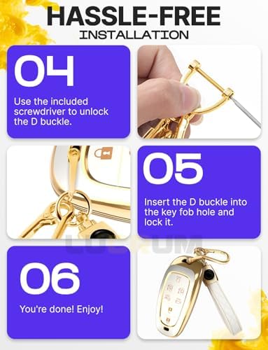 Lucrum Compatible with Hyundai Key Fob Cover & Keychain - Image 7
