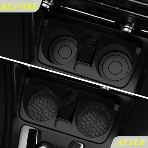 Silicone Car Coasters Set of 4, 3.15" Foldable Cup Holder Mats - Image 5