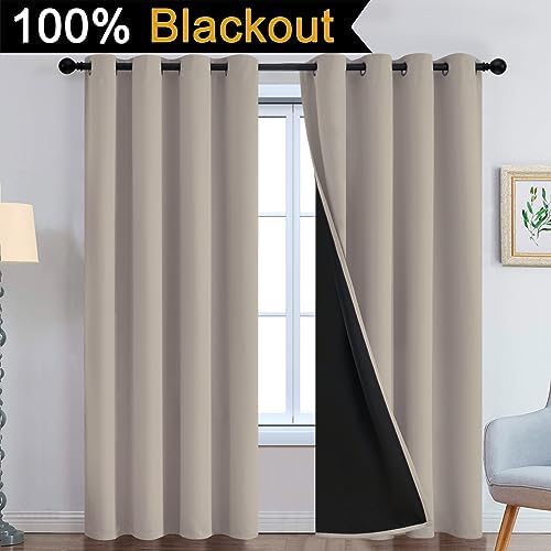 Yakamok Natural Blackout Curtains 96 Inches Long - Image 2