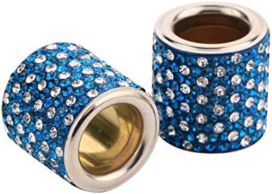 2PCS Car Headrest Collars Decor Rings Bling Bling Interior Decoration Head Rest by idain