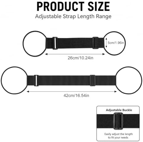 2 Pcs Luggage Straps for Suitcases, New Flexible and Adjustable Elastic - Image 6