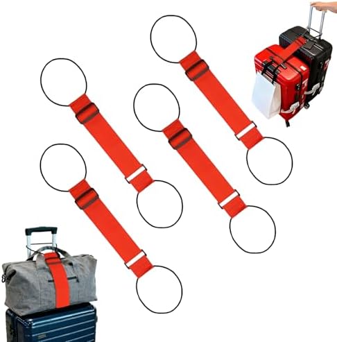 Luggage Straps for Suitcases，Multi-Use Strong Adjustable Luggage Connector by Unknown
