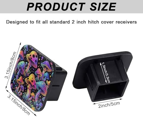 2" Trailer Hitch Cover Rubber Receiver Tube Cap Trailer Hitch Covers - Image 2