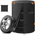 Tire Storage Cover Holds 4 Tires Diameter 32in by Kovshuiwe