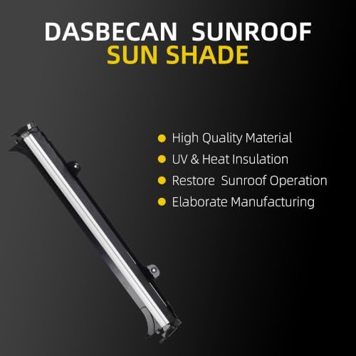 Dasbecan Black Panoramic Sunroof Sun Shade Compatible - Image 5