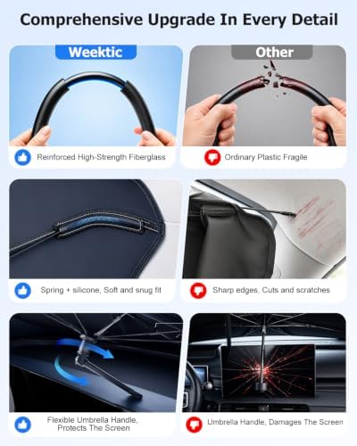 Weektic Windshield Sun Shade for Subaru Forester 2013-2026 Custom Fit Sunshade - Image 6