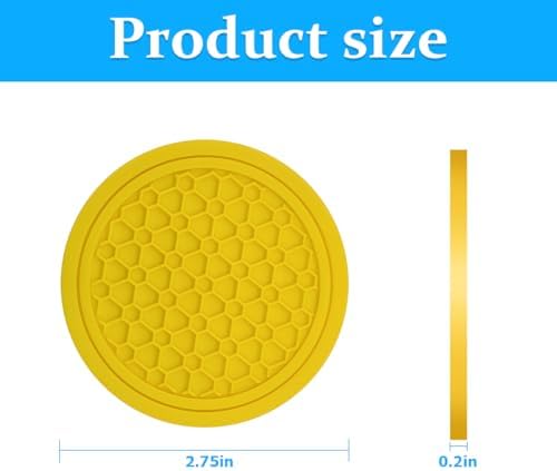 Mandark 4PCS 2.75 Inch Car Cup Holder Coasters - Image 2