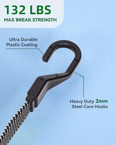 48" Flat Adjustable Bungee Cords - Image 4