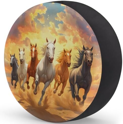 Fun Horse Animals Spare Tire Cover Dust-Proof Wheel Protector - Image 2