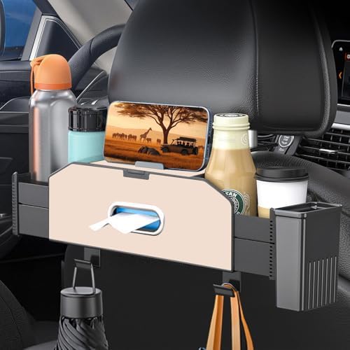 Back Seat Car Organizer, 5 in 1 Multifunctional Car Back Seat Storage Box by Joezhe
