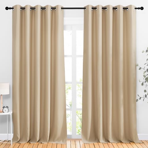 NICETOWN Biscotti Beige Blackout Curtains by NICETOWN